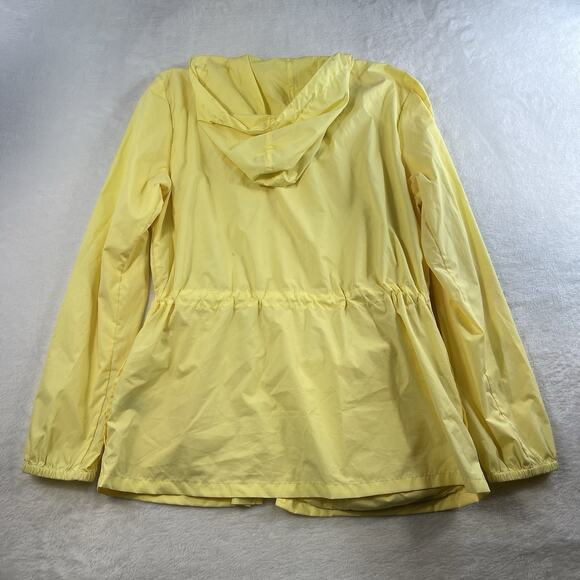J. Crew Mercantile Jacket Packable Lightweight Anorak Windbreaker Hooded Yellow - Picture 13 of 15
